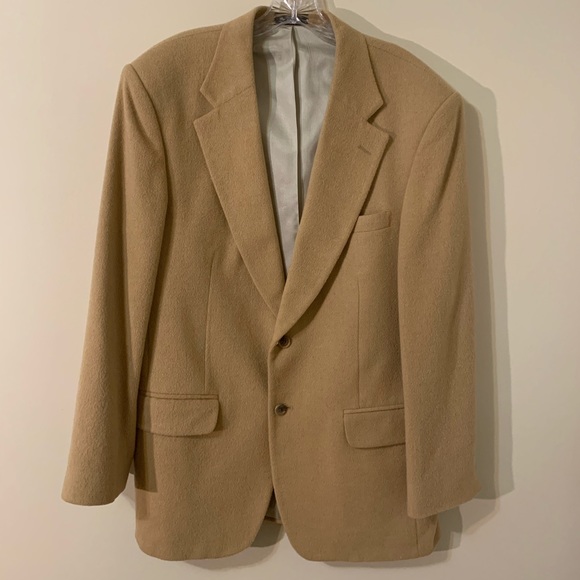Men’s Camel Hair Sport Coat,  size 40R, Club Room - Picture 1 of 16